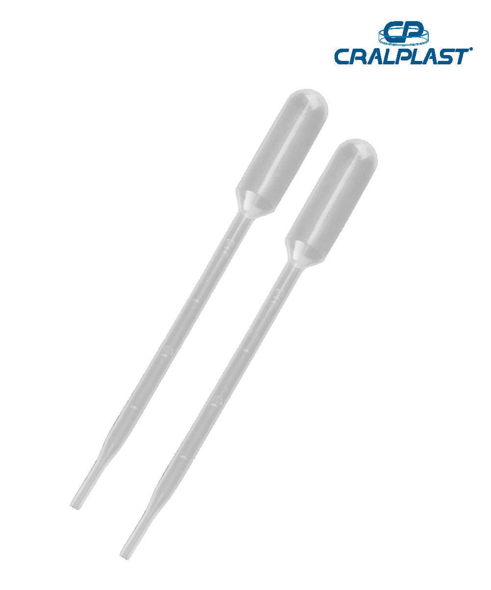 Pipeta Pasteur graduada  1mL estéril individual